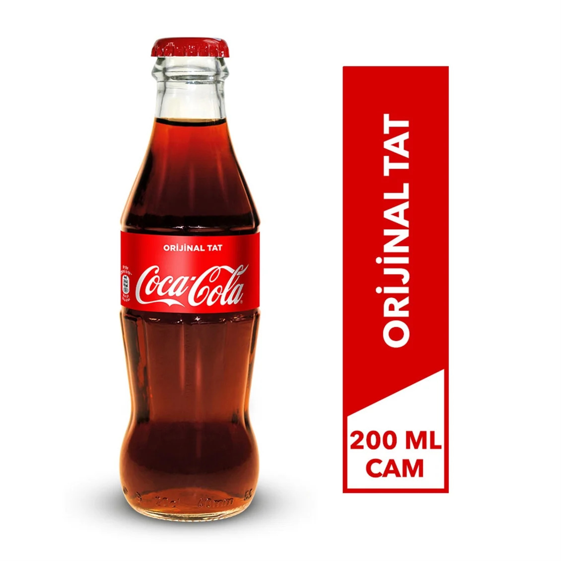 Coca-Cola Orijinal Tat Şişe 200 ML